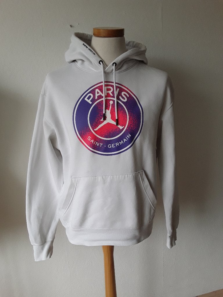 Nike Jordan x PSG hoodie mt M, Wit, Nike, Zo goed als nieuw, Verzenden