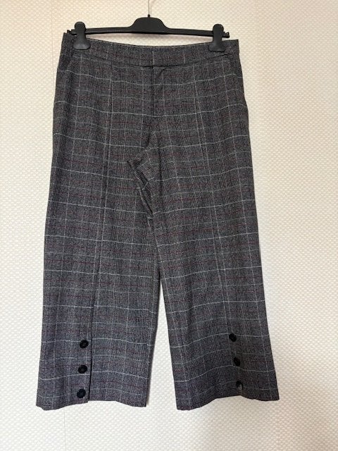 Grijs geruite dames broek 7/8, Maat 42/44 (L), Ophalen of Verzenden, Zo goed als nieuw, Bodyflirt