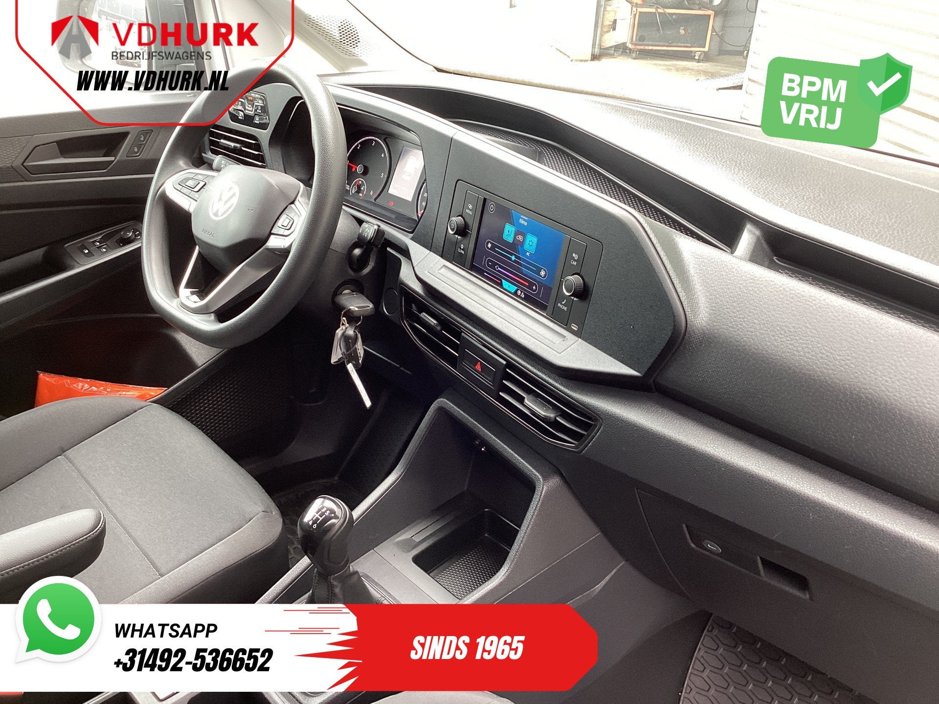 Volkswagen Caddy Cargo 2.0 TDI 100 pk Omvormer/ Sortimo/ Cru, Gebruikt, 4 cilinders, Volkswagen, Wit