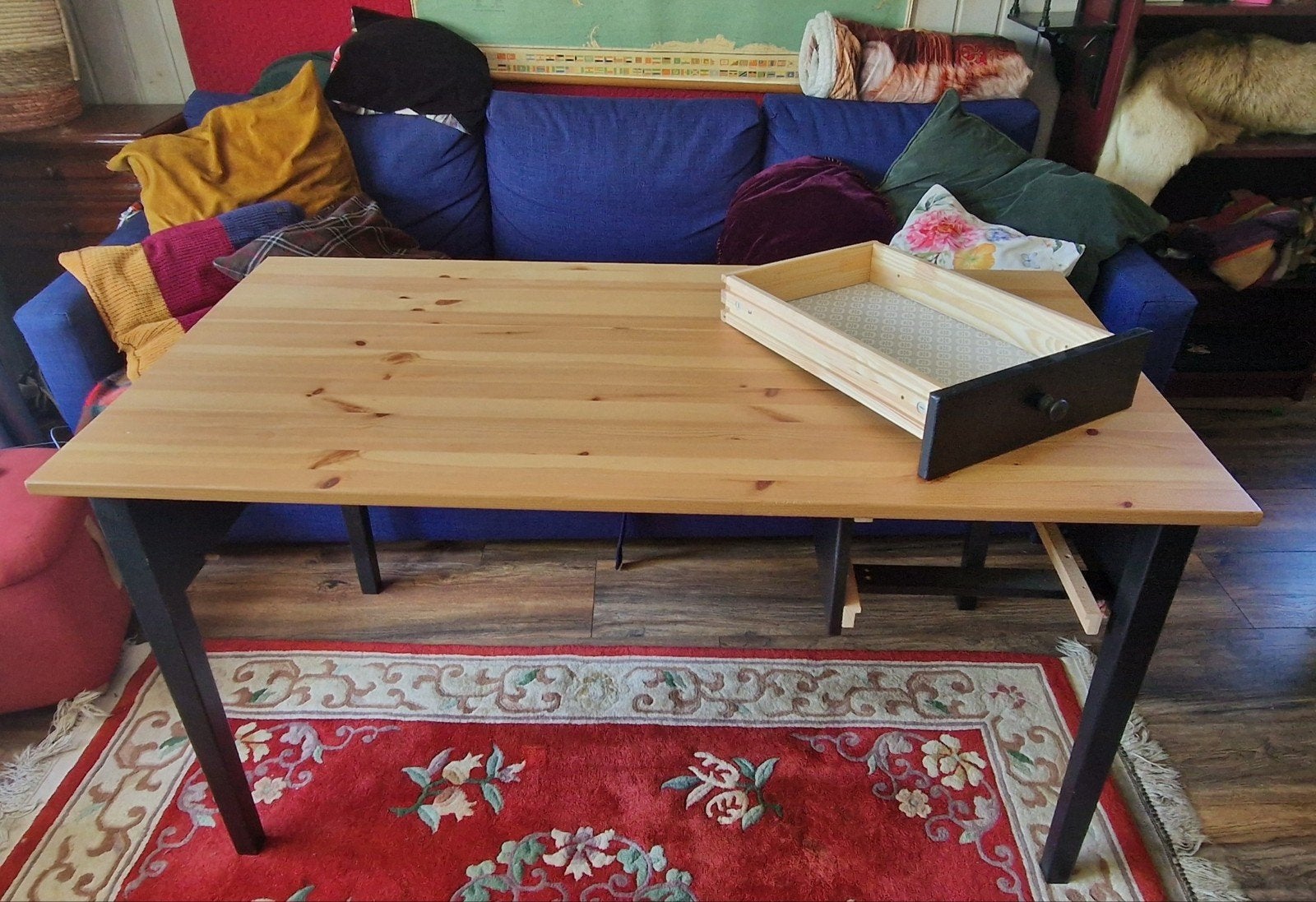 Houten bureau, Ophalen, Gebruikt, Scandinavisch, Schoolbureau
