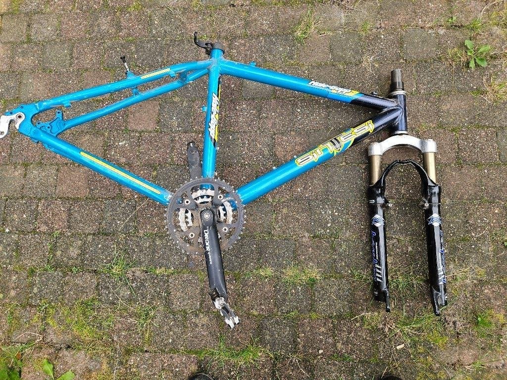 Sintesi Halebopp frame met Marzzocchi Z3 M80 vork, Frame, Gebruikt, Ophalen of Verzenden, Aluminium
