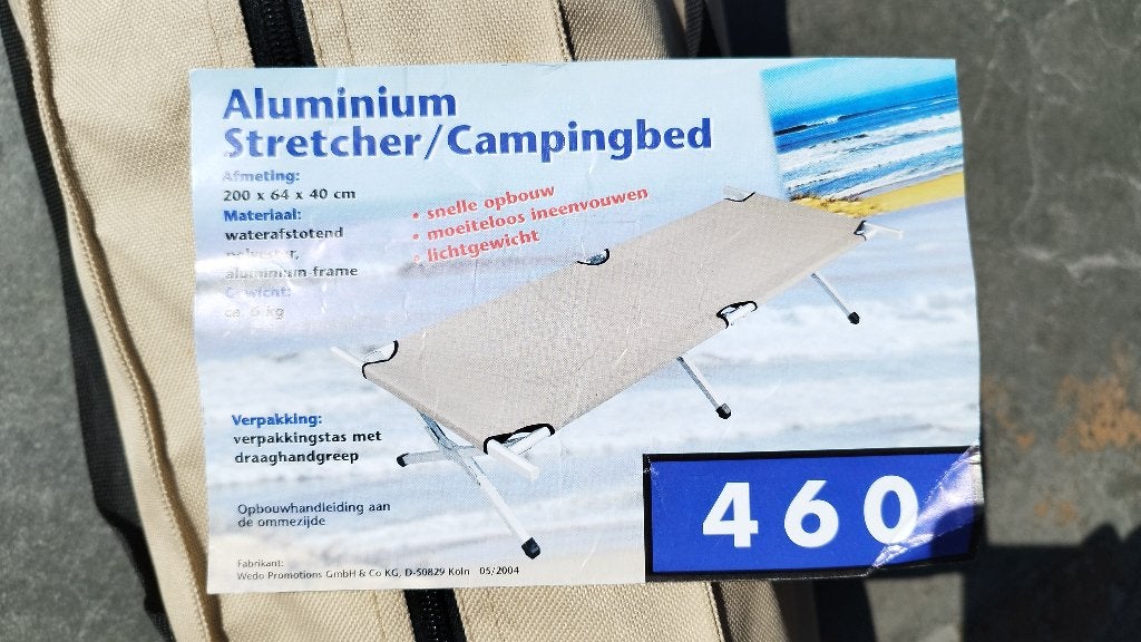 Ligbed Aluminium (Opvouwbaar), Ophalen, Gebruikt