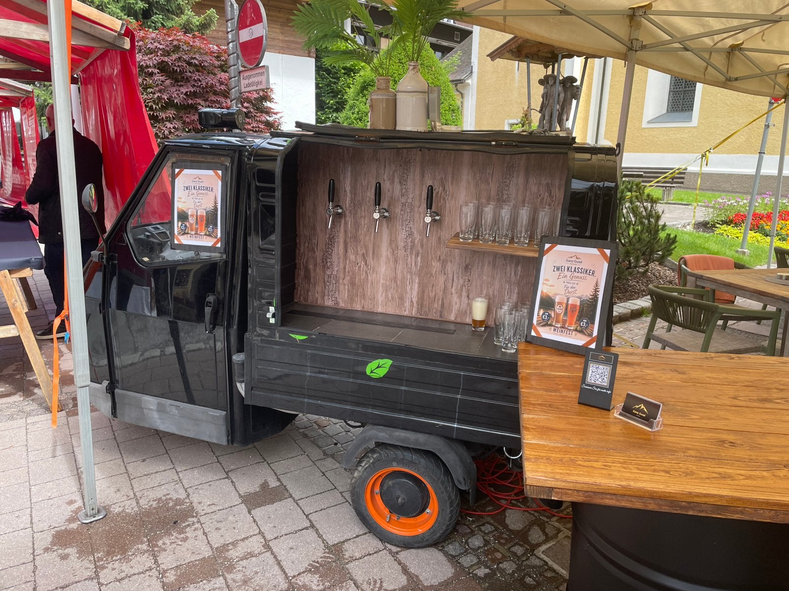 Piaggio Ape bar **TE HUUR**, Huis en Inrichting, Ophalen of Verzenden