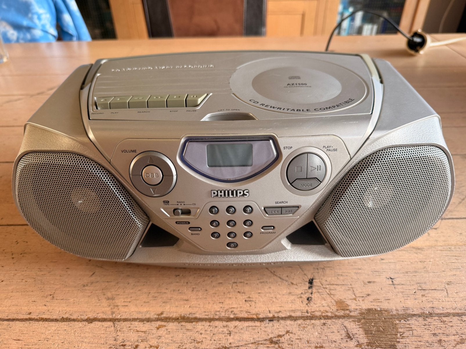 Philips az1500 radio cassette speler zie foto’s, Ophalen of Verzenden, Zo goed als nieuw