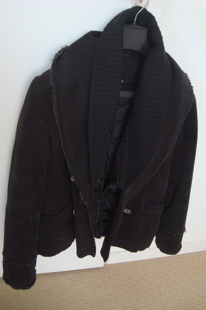 Jas zwart merk Spoon maat 38 uitneembare voering, Kleding | Dames, Jassen | Zomer, Maat 38/40 (M), Zwart, Spoon, Ophalen of Verzenden