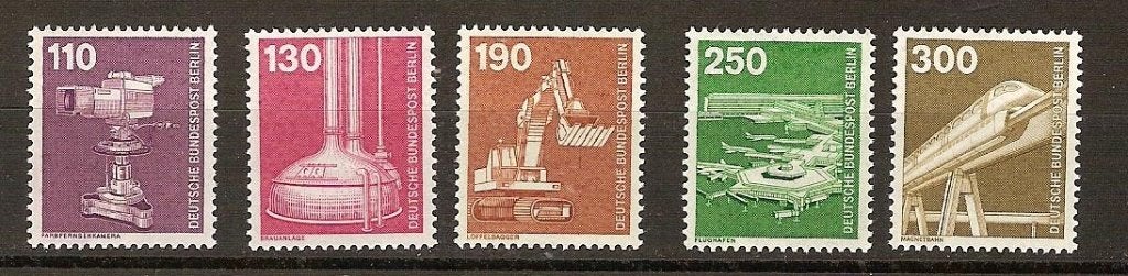 Berlin 668-672 postfris, Ophalen of Verzenden, BRD, Postfris