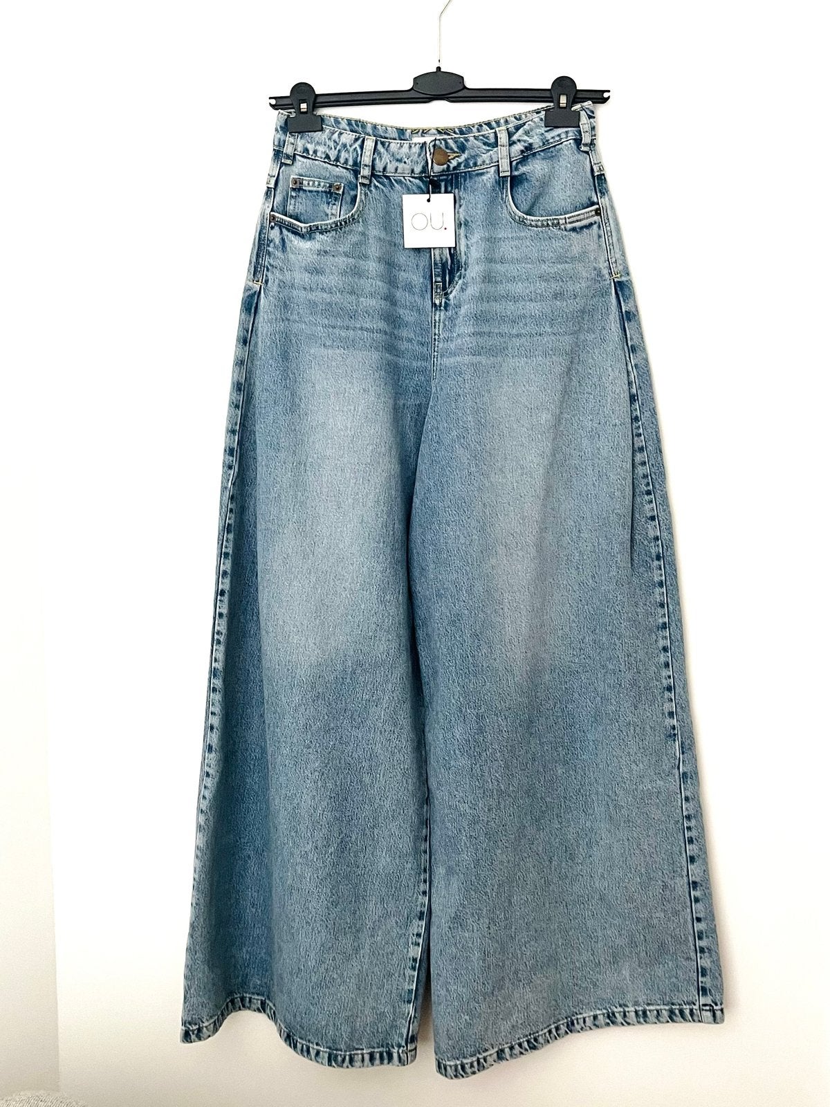 OU. Boutique Denim Wide Leg Jeans - Maat M, Maat 38/40 (M), Nieuw, Lang, Verzenden