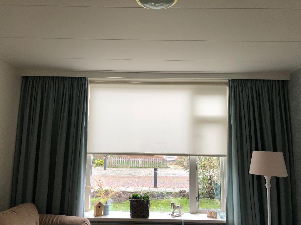 Gordijnen mint blauw/groen, Ophalen, Gebruikt, 200 cm of meer, 200 cm of meer