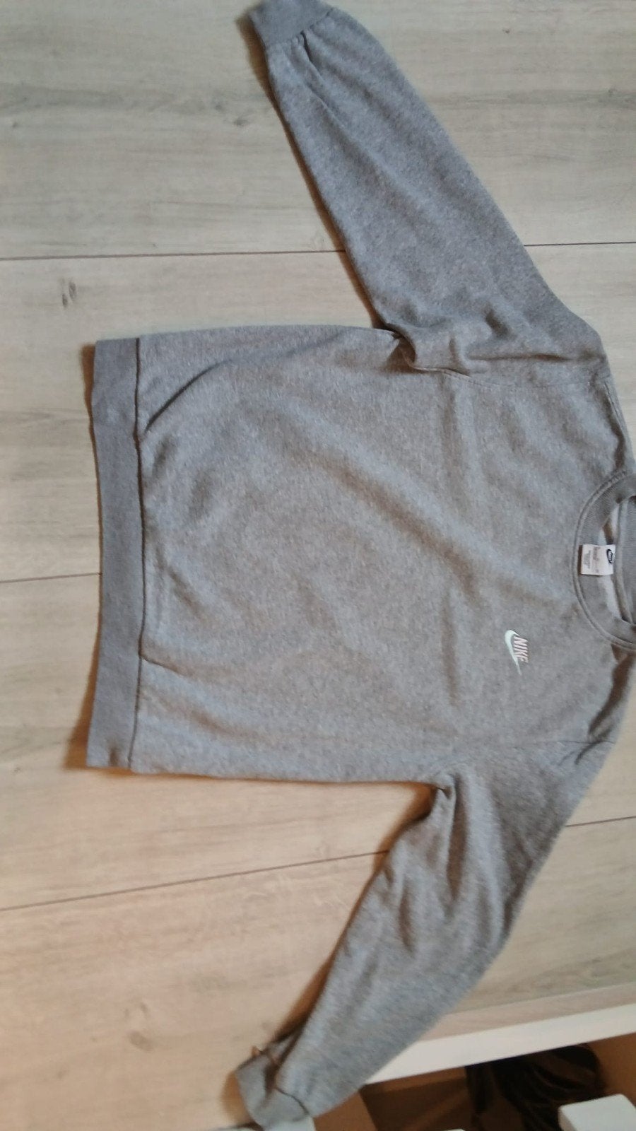 Nike Trui Grijs - Comfortabele Sweater maat 164, Gebruikt, Jongen of Meisje, Trui of Vest, Ophalen of Verzenden