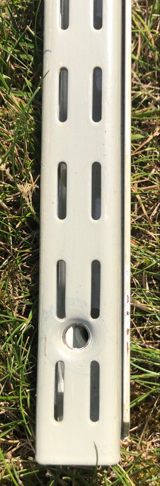 4x Duraline dubbele rail 2m - wandplank systeem, Ophalen of Verzenden, Zo goed als nieuw