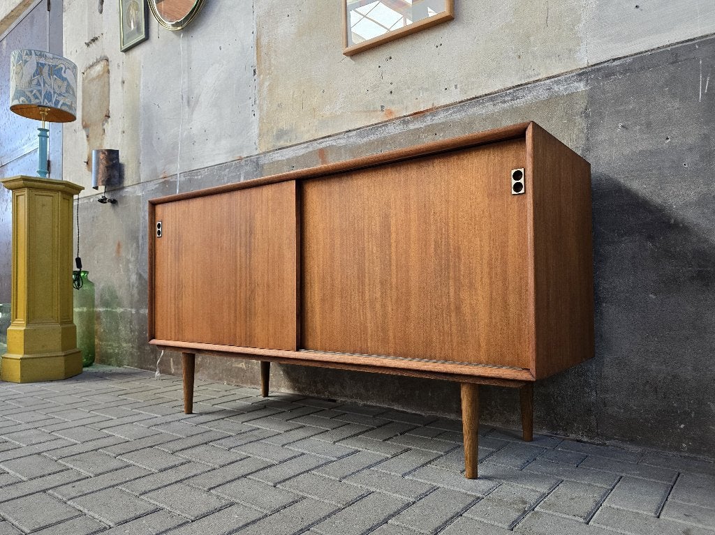 Mid Century Deens Design Kast | Lowboard Dressoir A Vodder 2, Huis en Inrichting, 150 tot 200 cm, Ophalen of Verzenden, 25 tot 50 cm