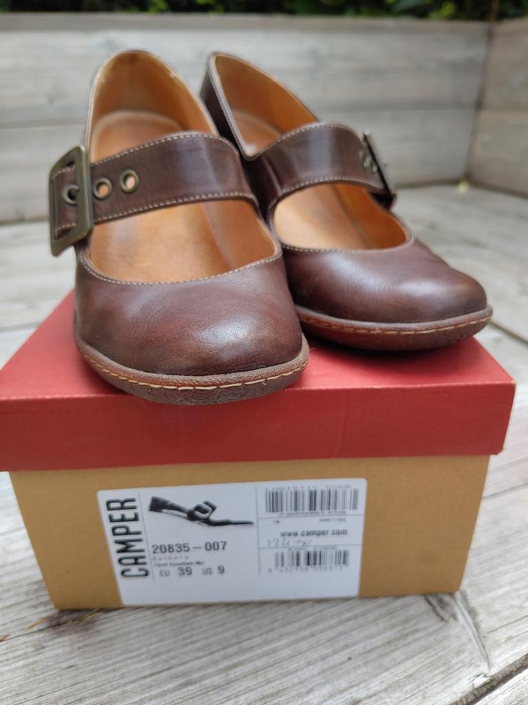 Mooie Camper schoenen met gesp maat 39, Bruin, Camper, Ophalen of Verzenden, Gedragen
