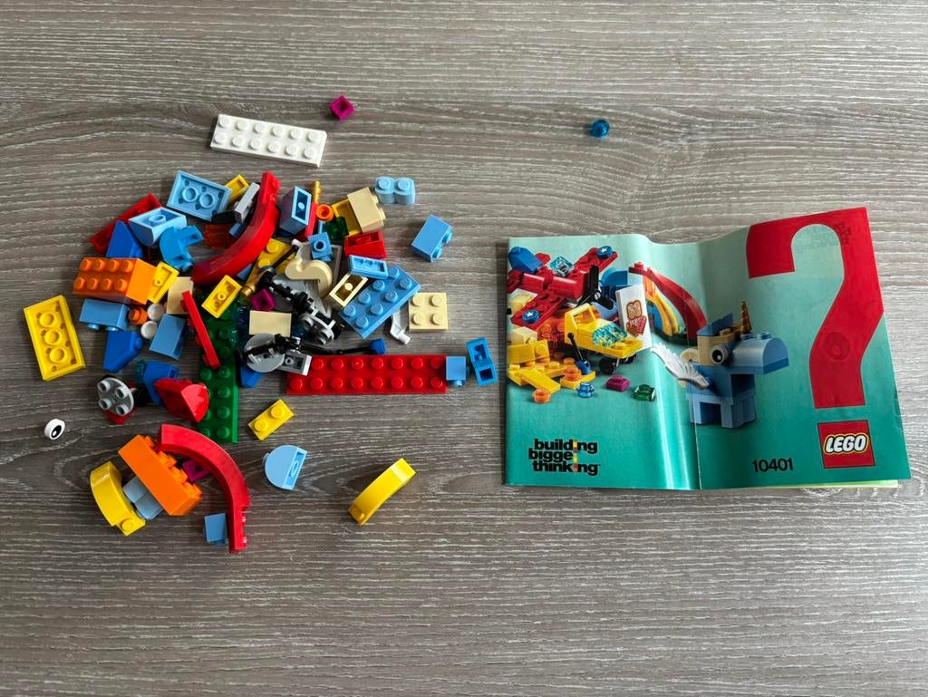 Lego classic 10401 compleet + handleiding (zonder doos), Overige thema's, Lego, Ophalen of Verzenden, Zo goed als nieuw
