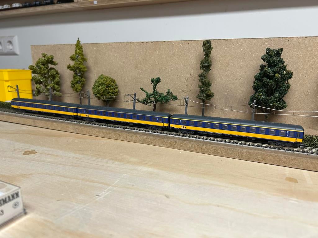 Fleischmann ICK rijtuigen set 3-delig NS, Gelijkstroom, Fleischmann, Wagon, Ophalen of Verzenden