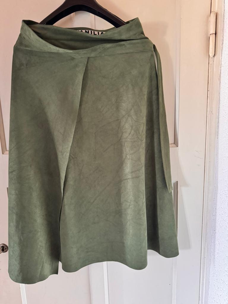 Vanilia leuke wikkelrok maat 36, Kleding | Dames, Ophalen of Verzenden, Zo goed als nieuw, Maat 36 (S), Onder de knie