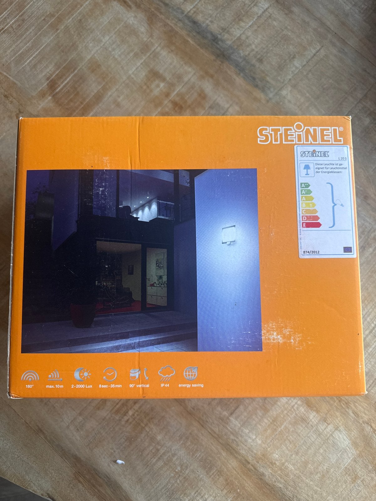 Steinel L 20 Buitenlamp met Sensor - Nieuw in doos, Minder dan 50 watt, Wandlamp, Nieuw, Ophalen of Verzenden