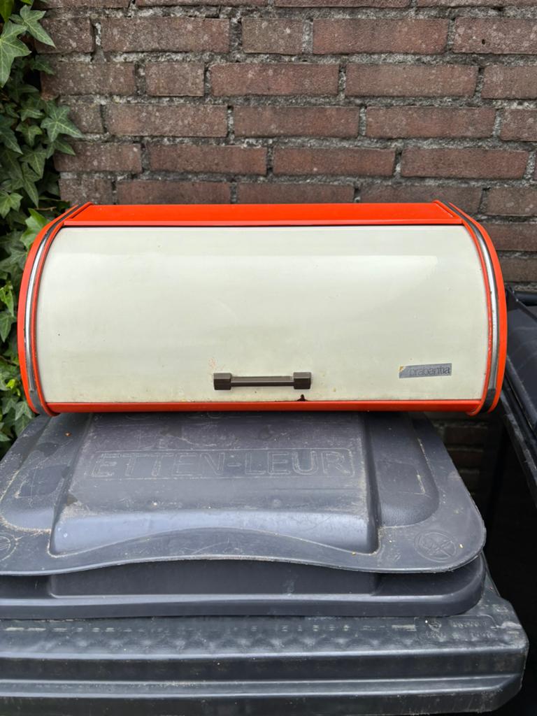 Brabantia broodtrommel vintage, Gebruikt, Ophalen of Verzenden, Broodtrommel, Overige materialen