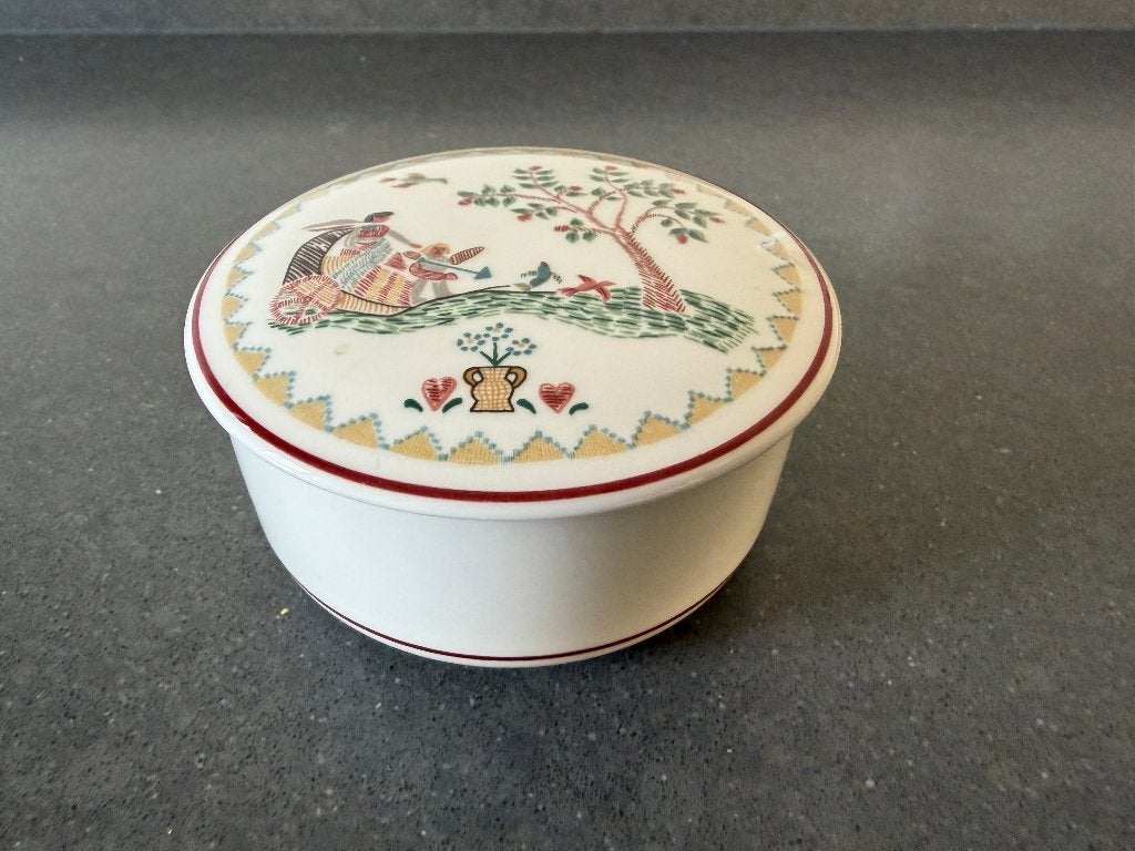 Vintage Villeroy & Boch 'American Sampler' sieradendoosje, Ophalen of Verzenden