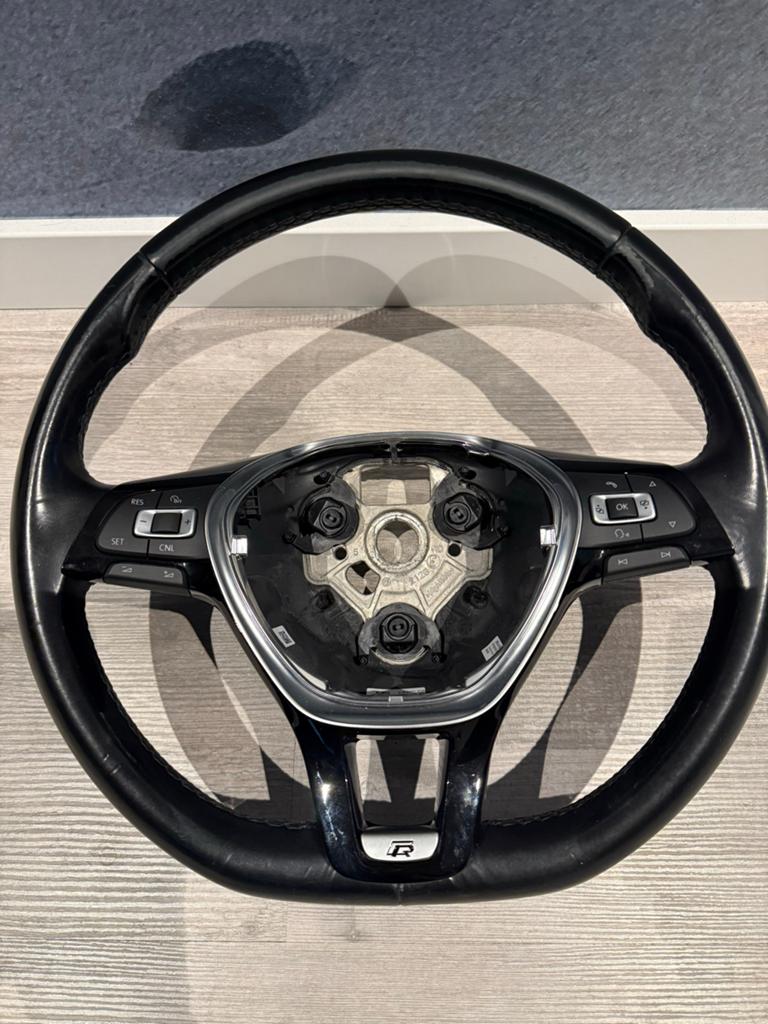 Leren Volkswagen Caddy MK4 Stuur (past op meerdere modellen), Auto-onderdelen, Besturing, Ophalen of Verzenden, Gebruikt, Volkswagen