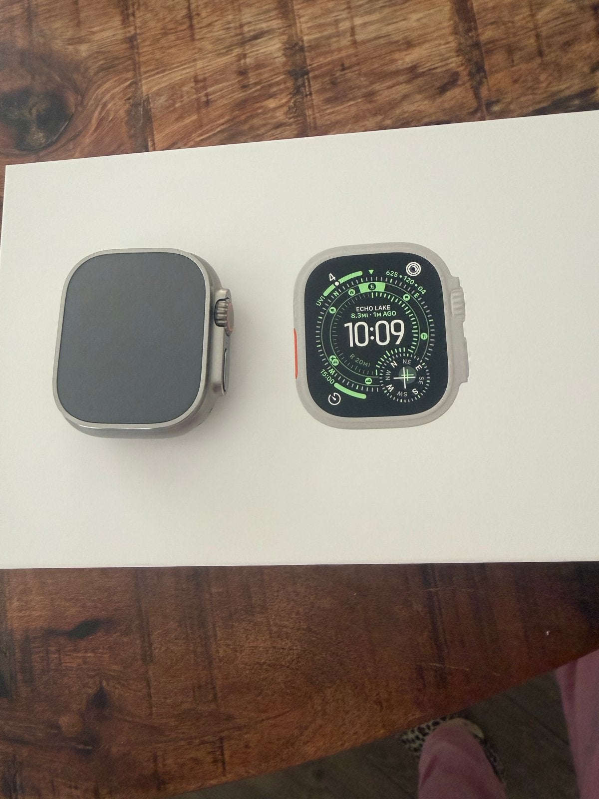 Apple Watch Ultra 3 GPS Cell 49mm Natural-Blue Trail Loop, Ophalen, Stappen, IOS, Nieuw