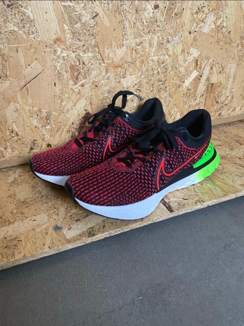 Nike React Infinity Run Flyknit 3 - Rood/Zwart/Neon, Overige kleuren, Nieuw, Ophalen of Verzenden, Sneakers of Gympen