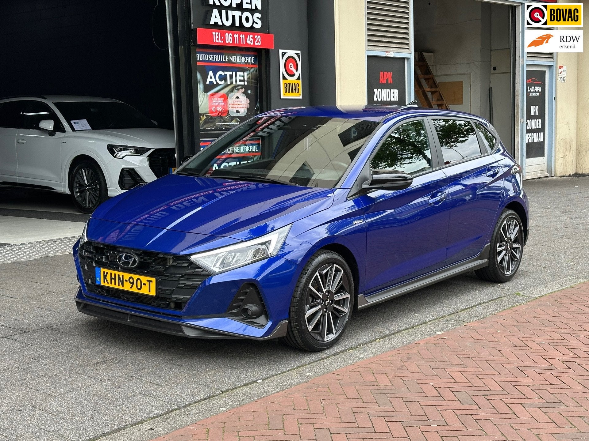 Hyundai I20 1.0 T-GDI N-Line Automaat Navi Camera Carplay, Auto's, Hyundai, Gebruikt, Euro 6, Blauw, 100 pk