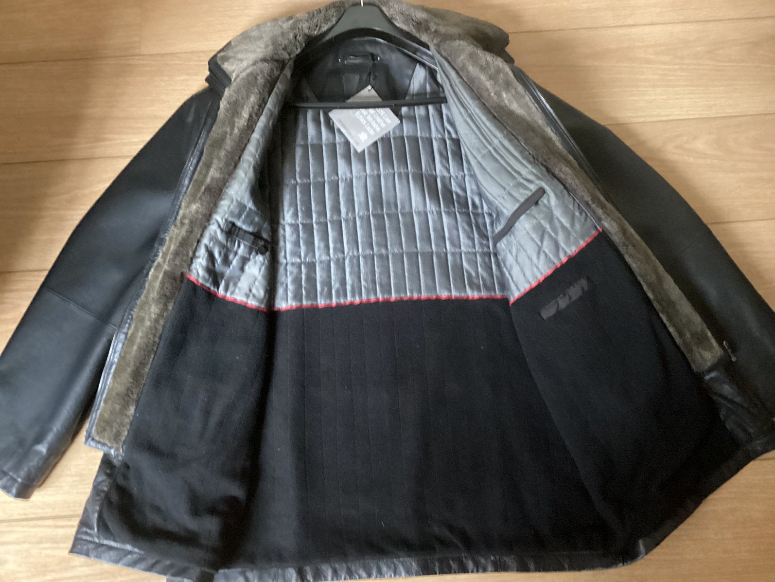 DONAR Leren heren WINTERJAS mt 60, Ophalen of Verzenden, Zo goed als nieuw, Maat 56/58 (XL), Zwart