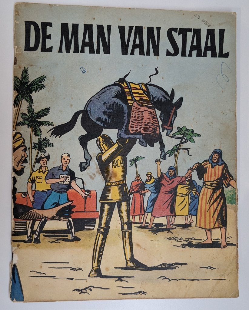 De Man van Staal – Archie – 1e druk 1962 – De Gouden Sfinx, Europa, Ophalen of Verzenden, Gelezen, Eén comic