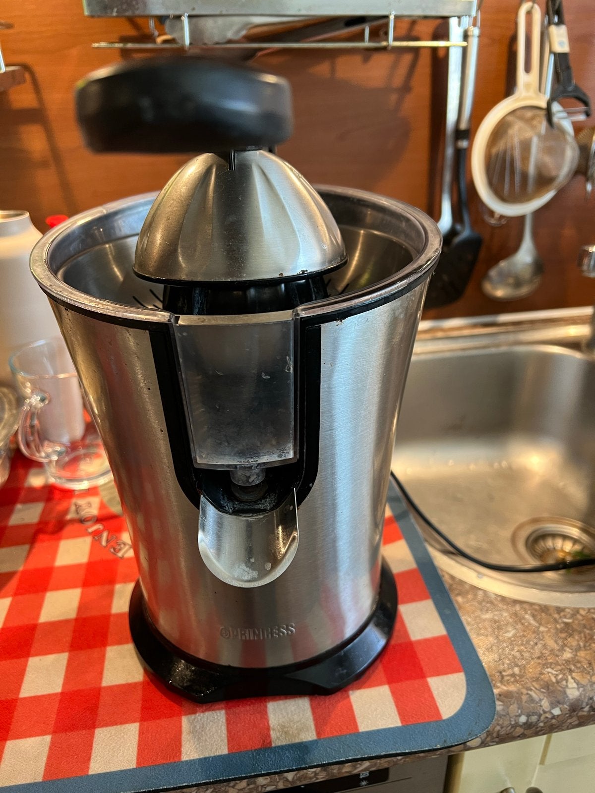 Princess Citruspers - RVS Elektrische Juicer, Ophalen of Verzenden, Gebruikt, Elektrisch, Citruspers