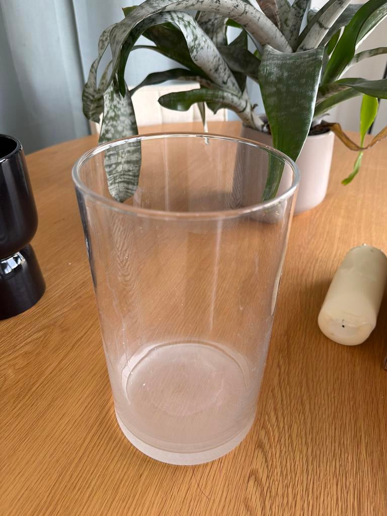 Glazen vaas of pot, Ophalen, Gebruikt, Overige kleuren, 50 tot 75 cm