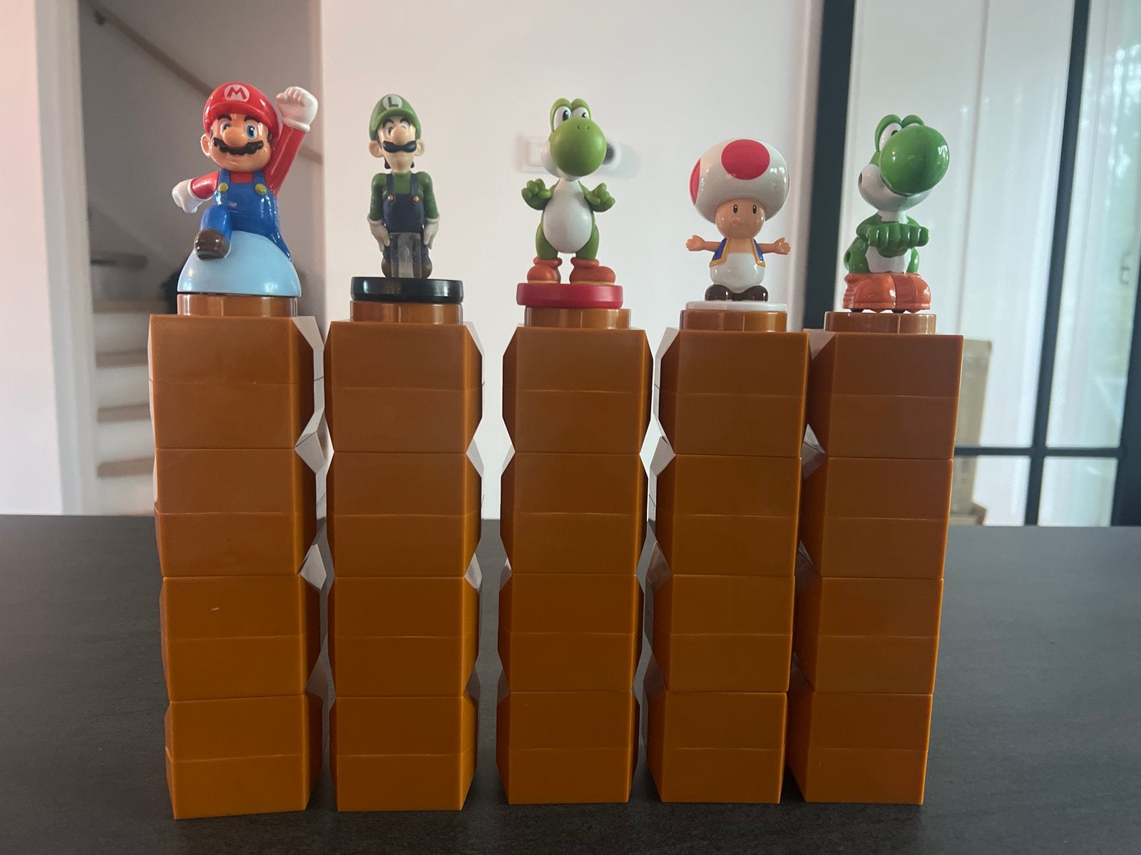 Super Mario Stapelblokken met Figuren (20 stuks), Ophalen of Verzenden, Zo goed als nieuw, Overige merken