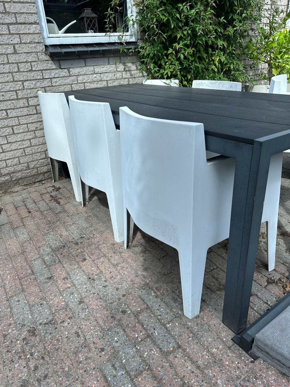Philip Starck Drade Toy designer tuinstoelen 6 stuks, Tuin en Terras, Ophalen, Gebruikt, Kunststof