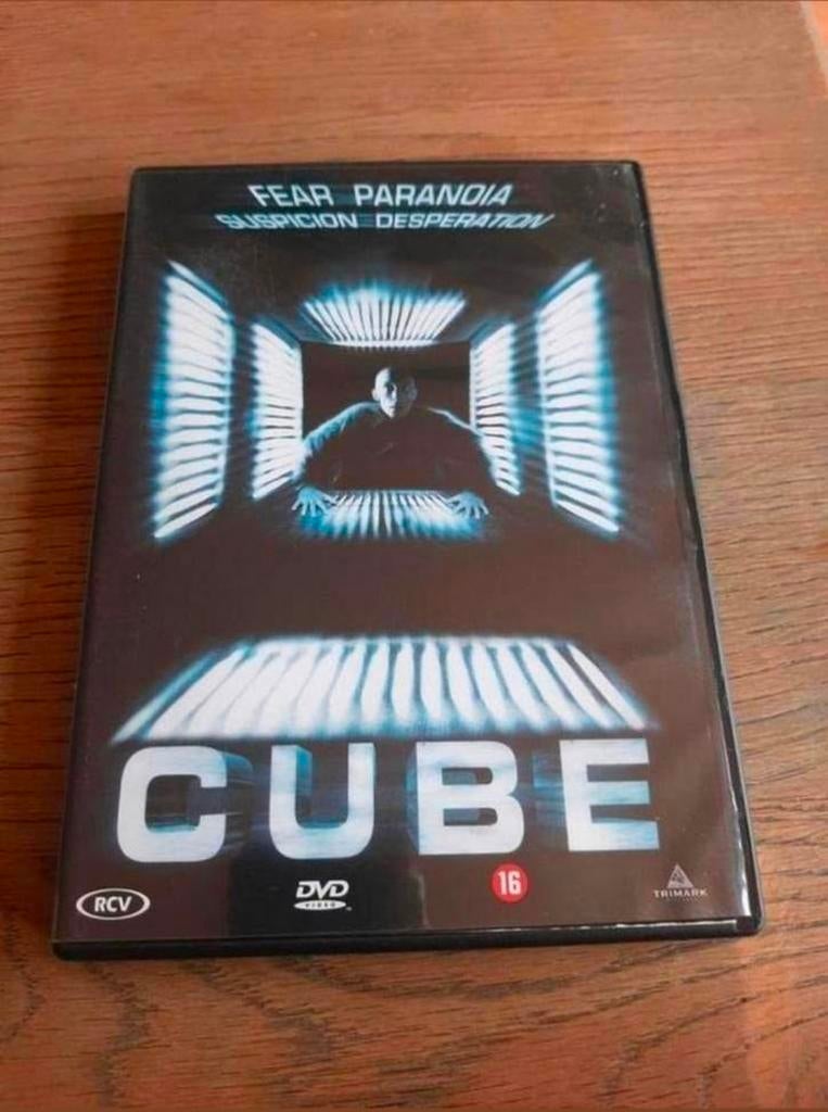 Cube dvd. Fear Paranoia. Suspicion Desperation., Vanaf 16 jaar, Ophalen of Verzenden, Zo goed als nieuw, Overige genres