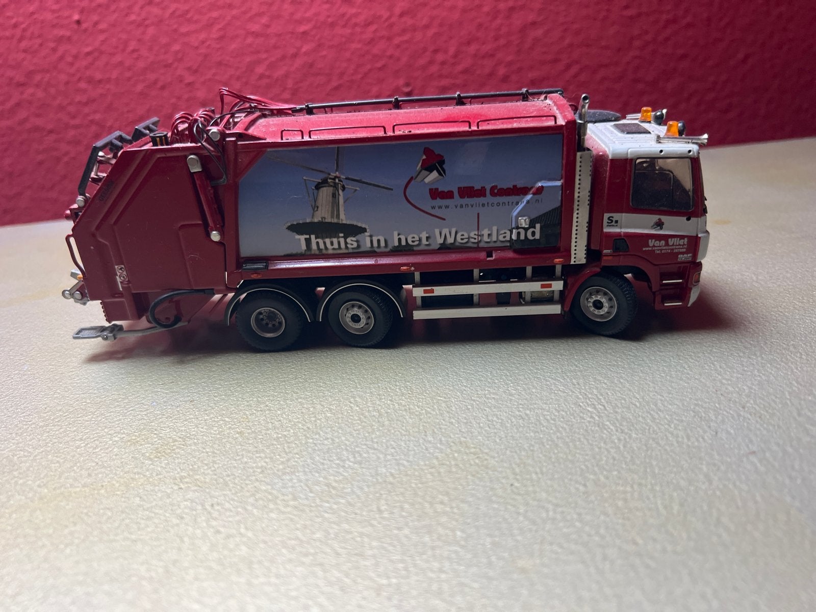 DAF CF Vuilniswagen model - Van Vliet Contrans, Overige merken, Gebruikt, 1:32 tot 1:50, Ophalen of Verzenden