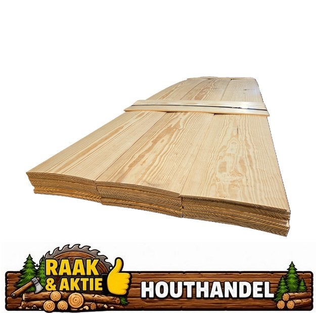 31 m² Lariks Planken 4 Meter – 28,8 cm Breed - nr: TP274