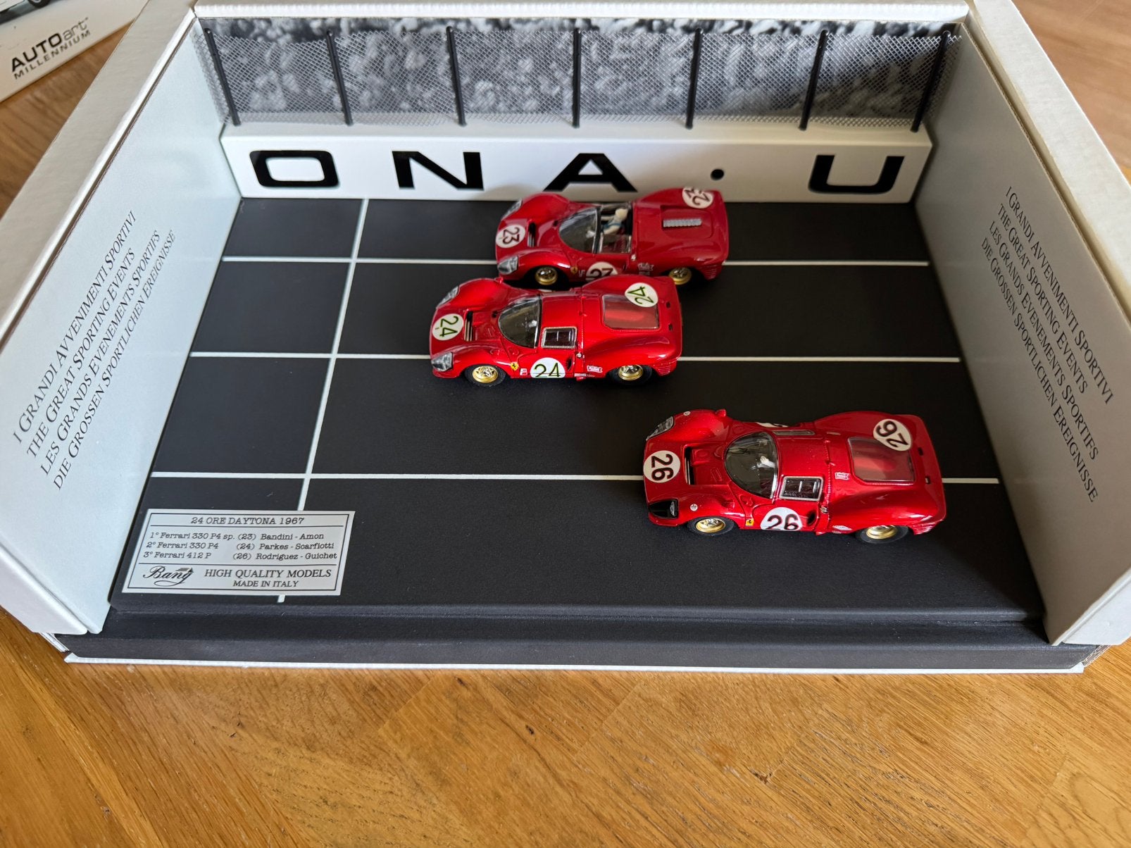 Bang  Daytona 1967 Limited Edition Ferrari 330 P4 412P 1:43, Ophalen of Verzenden, Nieuw, Auto, Overige merken