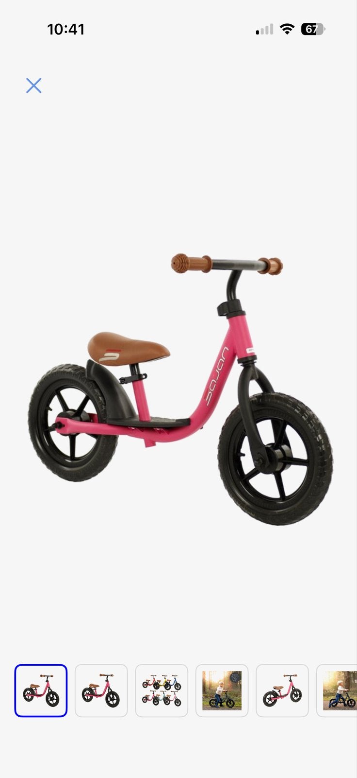Sajan Loopfiets Roze - Ideaal voor de eerste fietservaring, Ophalen, Gebruikt, Minder dan 16 inch