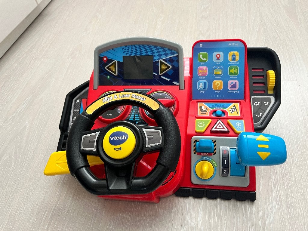 VTech Rijd & Leer Racestuur - Interactief & Educatief, Kinderen en Baby's, Speelgoed | Vtech, Ophalen of Verzenden, Gebruikt, 2 tot 4 jaar