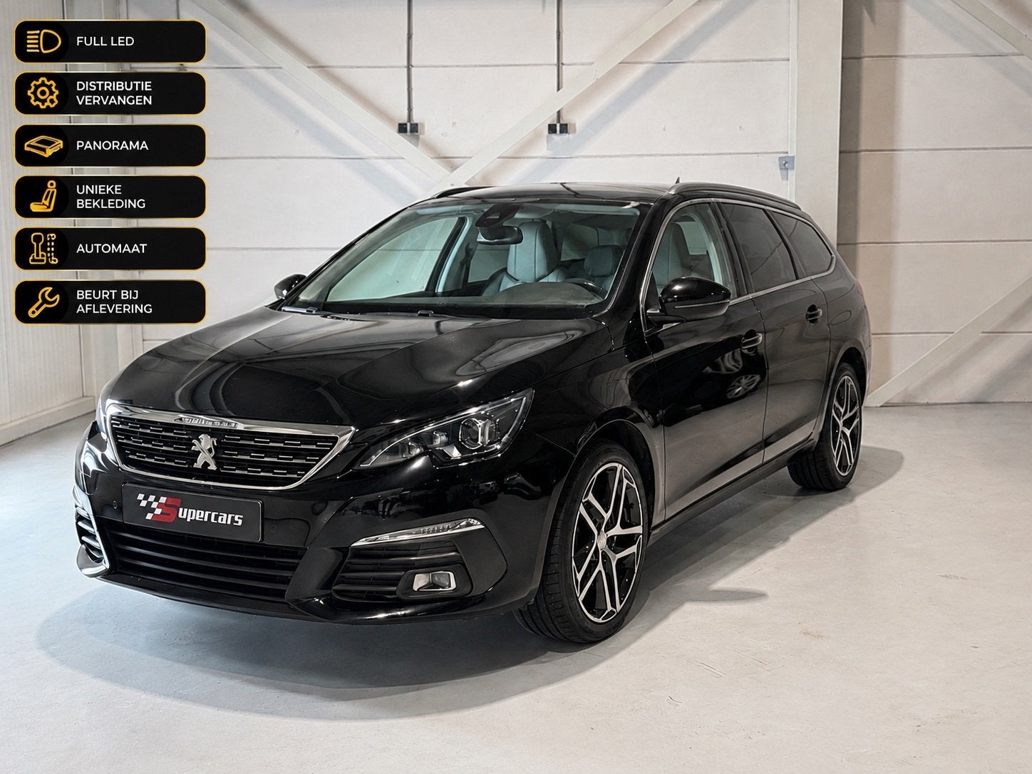 Peugeot 308 SW 1.2 PureTech B-L Premium|Riem VV.|Full Dyna., Auto's, Dealer onderhouden, Gebruikt, Euro 6, 1199 cc
