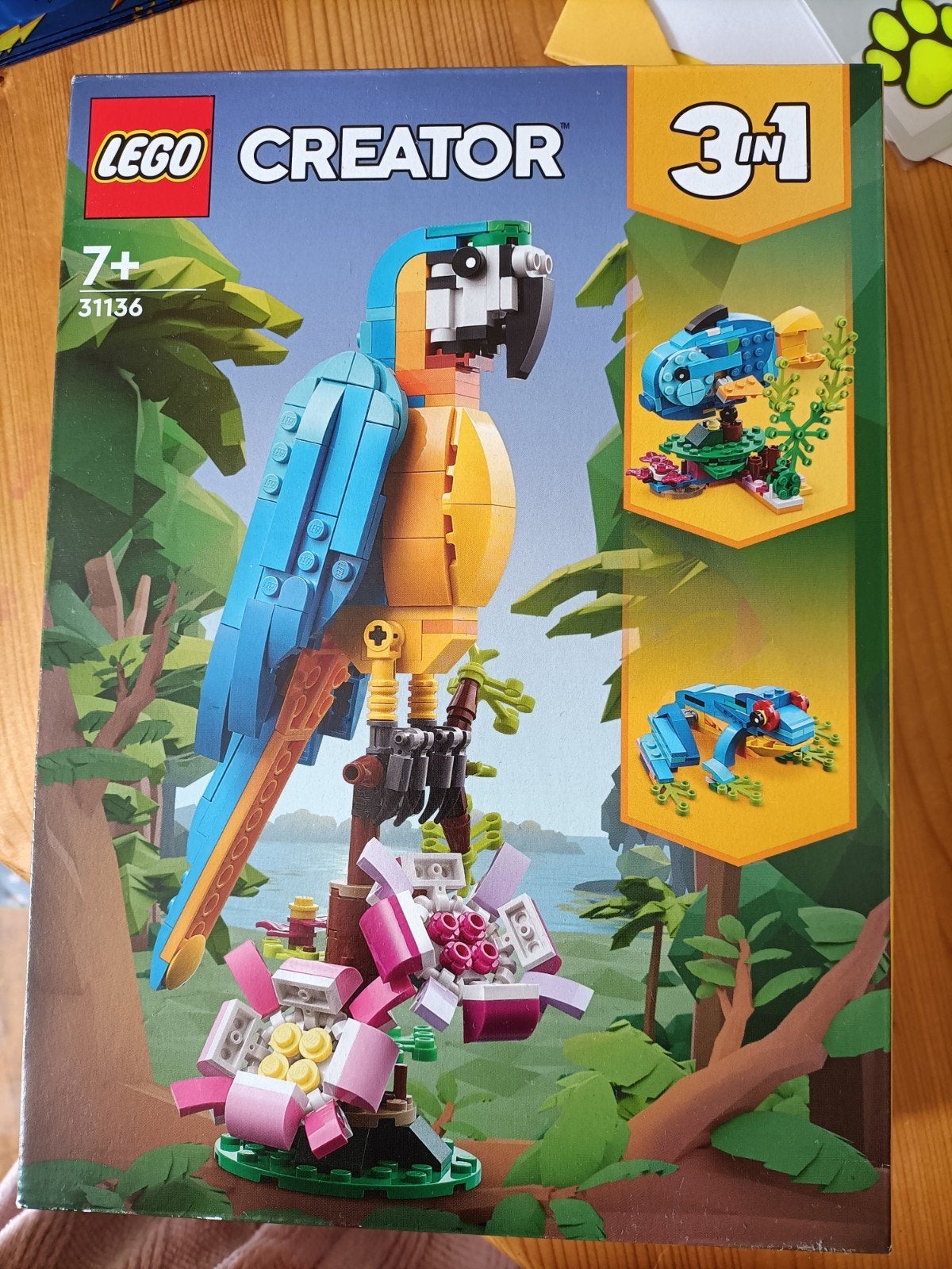 Nieuwe LEGO Creator 3in1 Exotische Papegaai (31136), Lego, Nieuw, Ophalen of Verzenden, Ongeopend/sealed