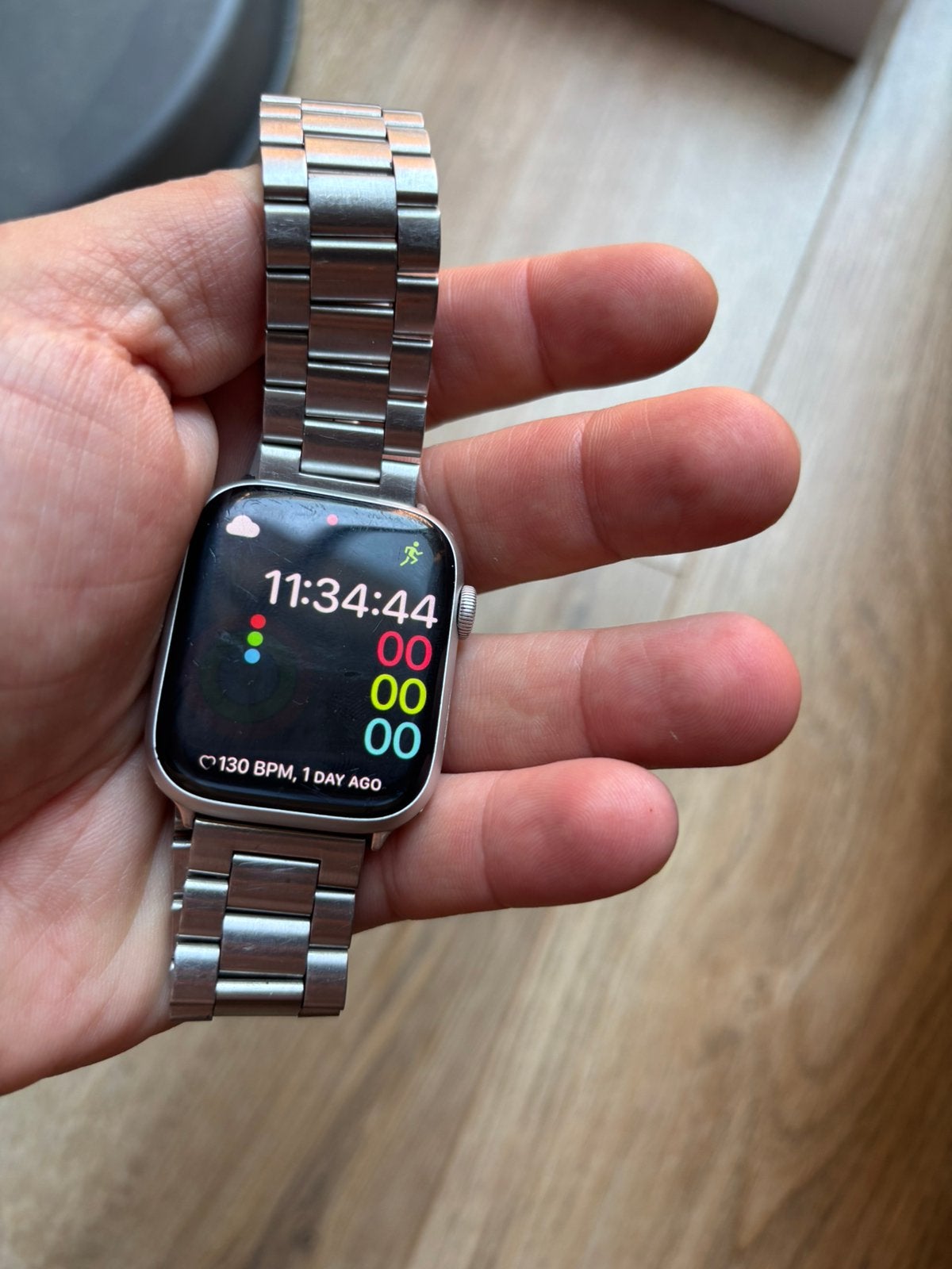 Apple Watch series 9, Ophalen, Zo goed als nieuw, Zwart, IOS