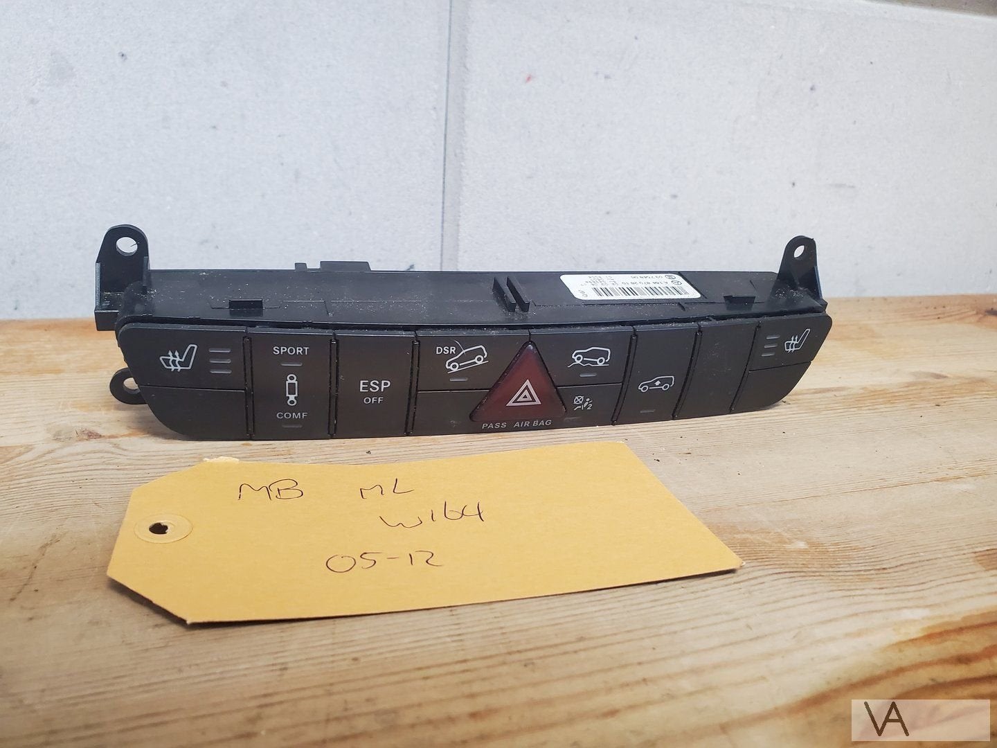 Mercedes ML W164 alarmlicht schakelaar met stoelverwarming, Gebruikt, -, Ophalen of Verzenden, -