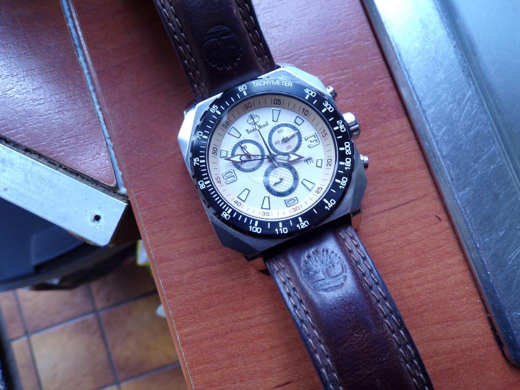 Timberland 13324J herenhorloge, Overige merken, Staal, Polshorloge, Ophalen of Verzenden