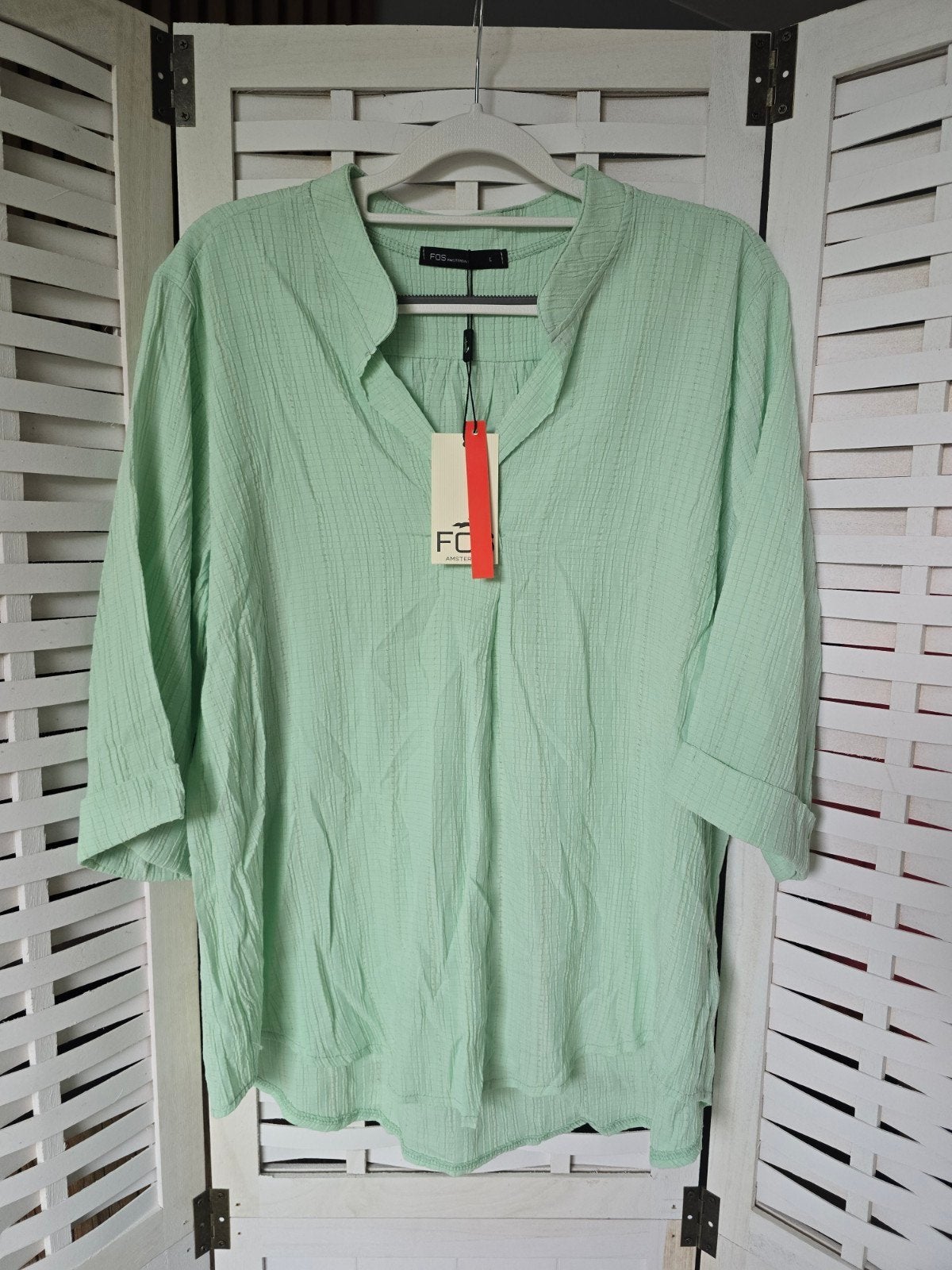 Nieuw shirt fos Amsterdam L mint, Ophalen of Verzenden, Nieuw, Groen, Korte mouw