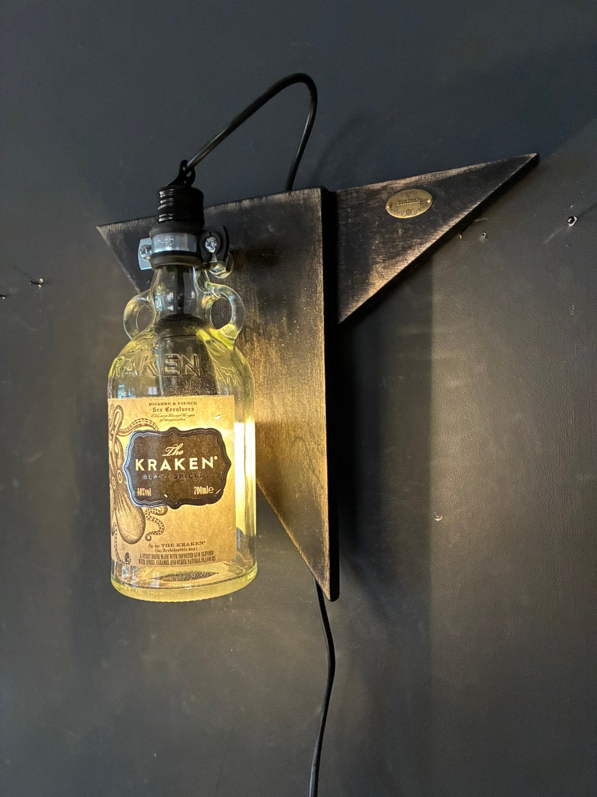 Kraken Wandlamp, Met schakelaar, Nieuw, Wandlamp, Glas