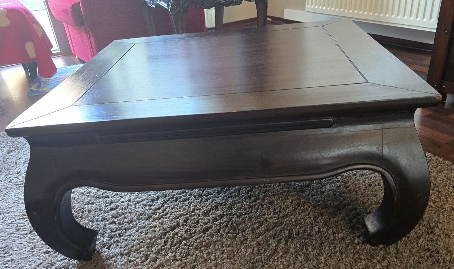Koloniale salontafel 80x80 cm, H 36 cm, Ophalen, Gebruikt, 50 tot 100 cm, Klassiek
