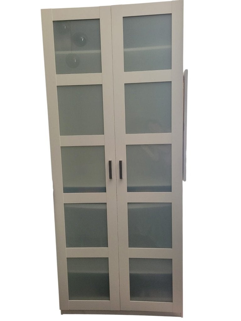 2x Pax BERGSBO Frosted Glass deuren in wit. 50x236, Ophalen, Gebruikt, 200 cm of meer, 50 tot 100 cm