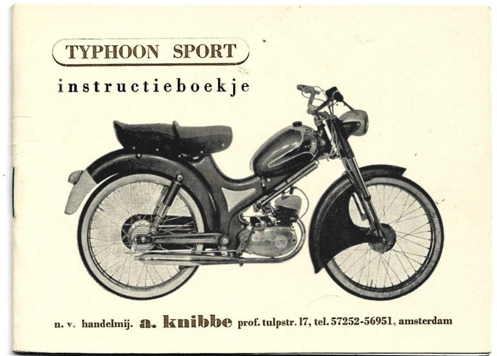Typhoon Sport instructieboek bromfiets (3616z), Verzenden, Zo goed als nieuw