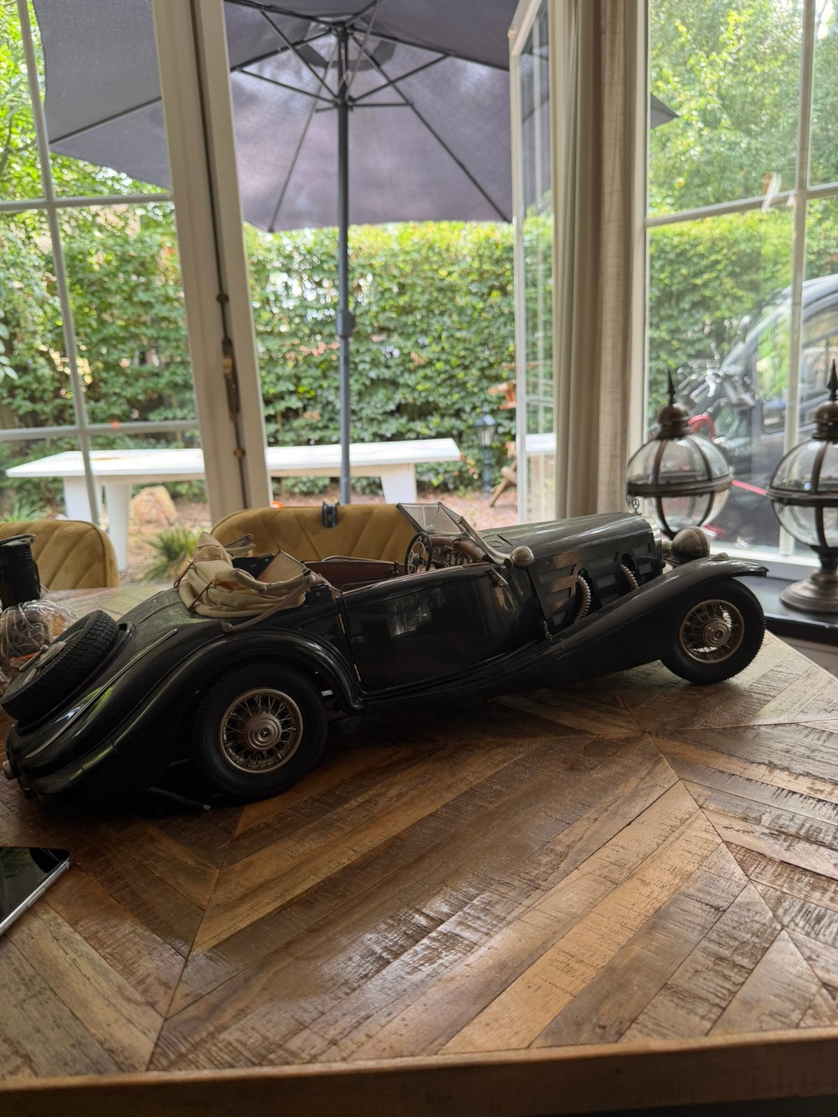Pocher 1:8 oldtimer Mercedes Benz 540K special roadster, Hobby en Vrije tijd, Ophalen, Gebruikt, Auto