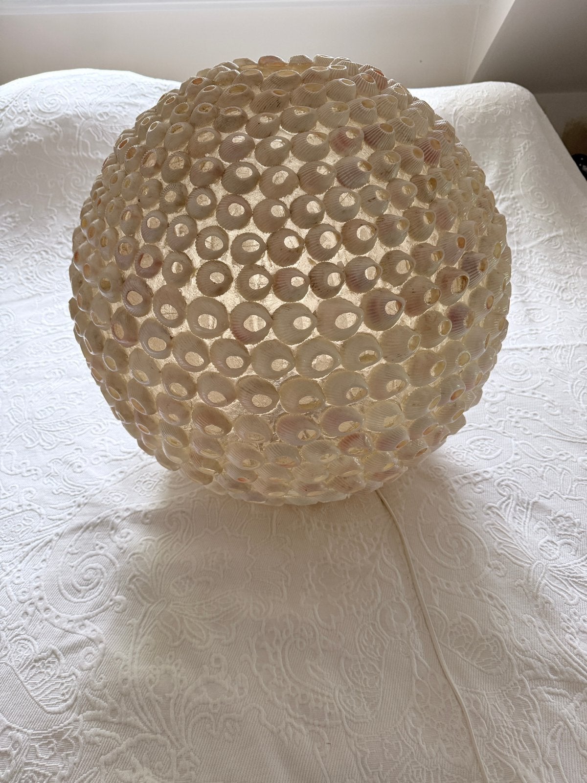 Schelpen lamp, Ophalen, Gebruikt